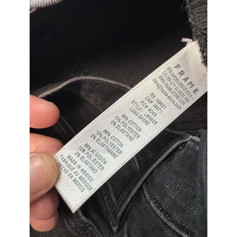 Frame Denim Jeans Mens 32x32 Gray Charcoal L'Homme Slim Tapered Stretch